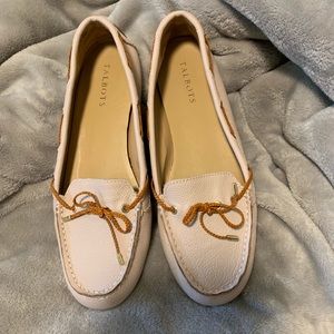 Talbots driving moccasins pale blush pink size 10